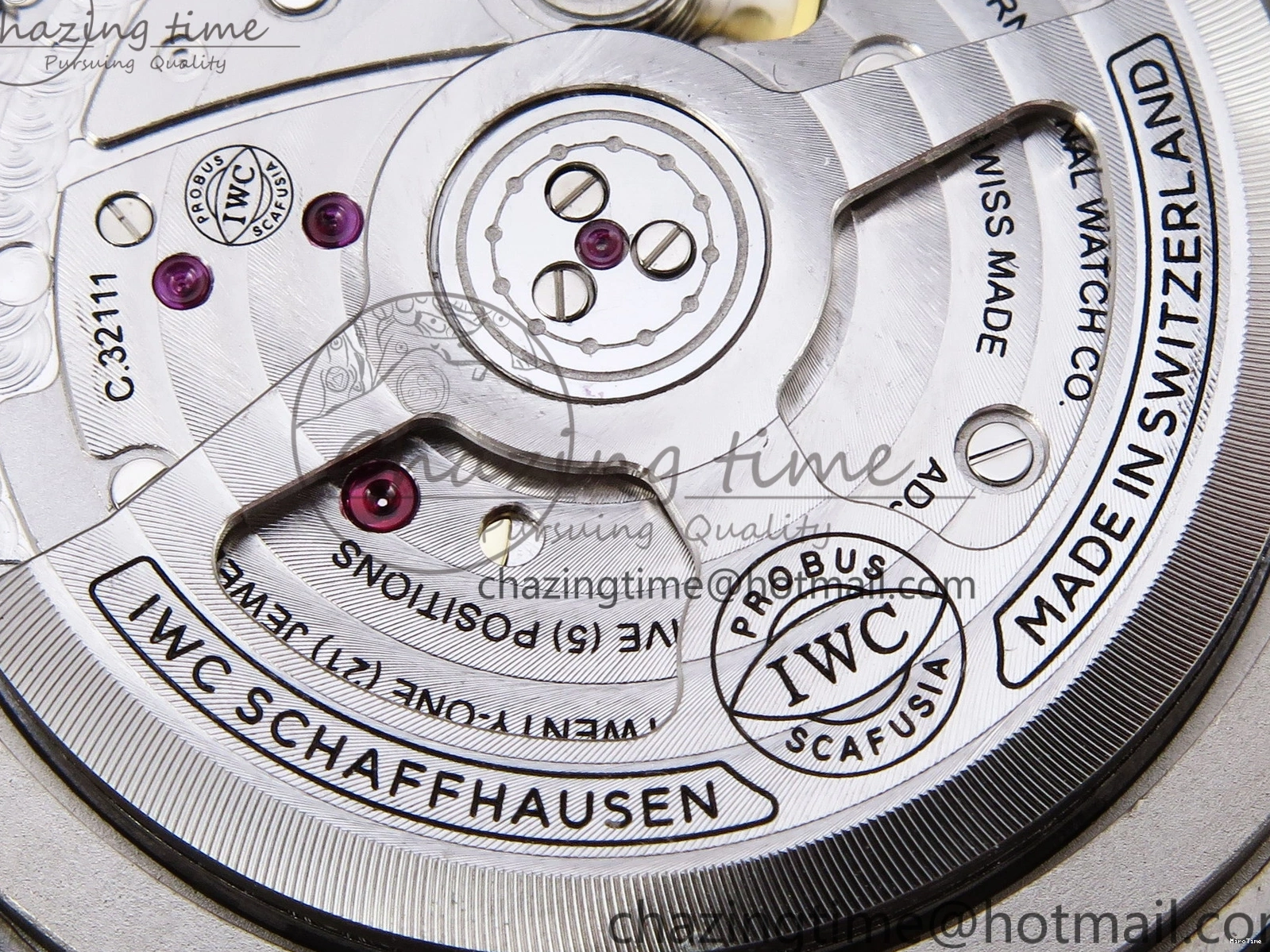 MIROTIME 0206 Original Pilot’s Watch Laureus Blue Ceramic IW328101 ZF 1:1 Best Edition on Blue Nylon Strap A 7027